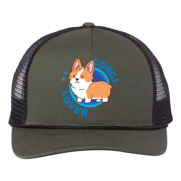 Corgi Lover Retro Rope Trucker Hat Cap