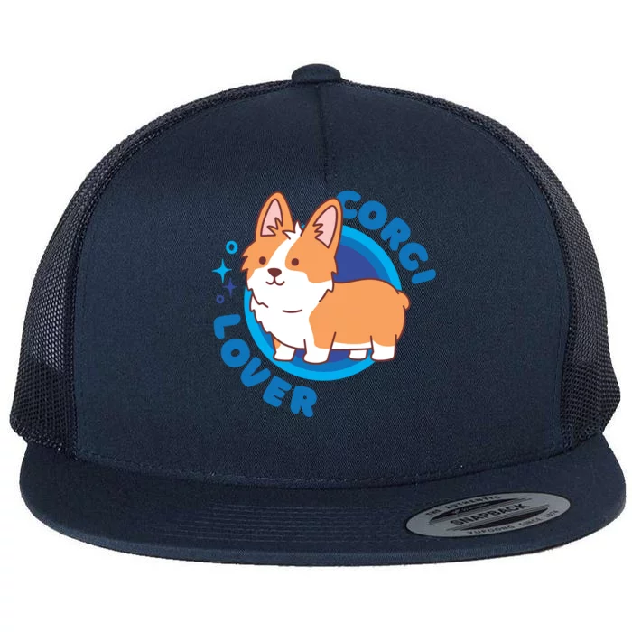 Corgi Lover Flat Bill Trucker Hat