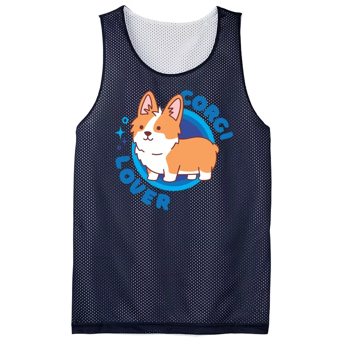 Corgi Lover Mesh Reversible Basketball Jersey Tank