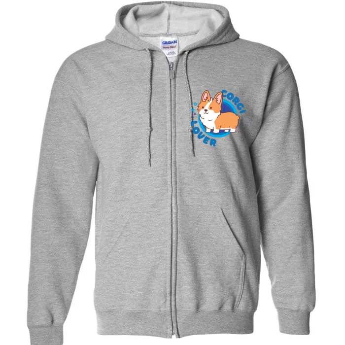 Corgi Lover Full Zip Hoodie