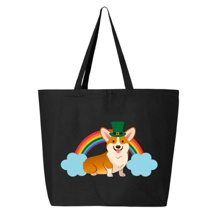 Corgi St. Patrick's Day Rainbow 25L Jumbo Tote