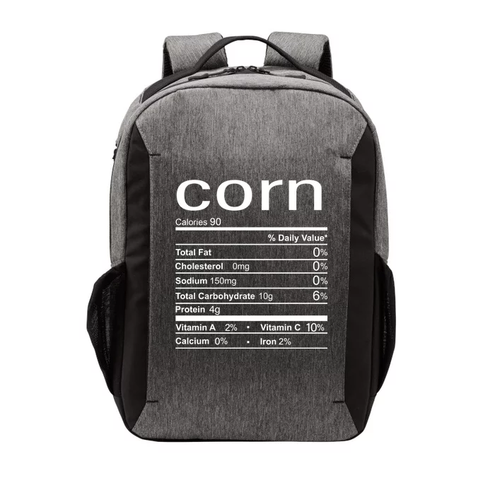 Corn Nutritional Facts Funny Thanksgiving Vector Backpack