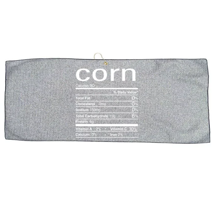 Corn Nutritional Facts Funny Thanksgiving Large Microfiber Waffle Golf Towel