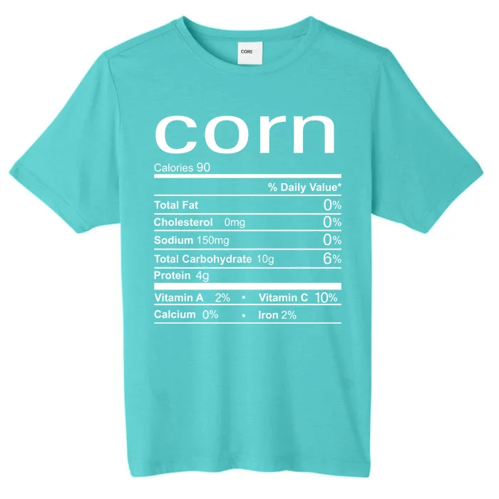 Corn Nutritional Facts Funny Thanksgiving ChromaSoft Performance T-Shirt