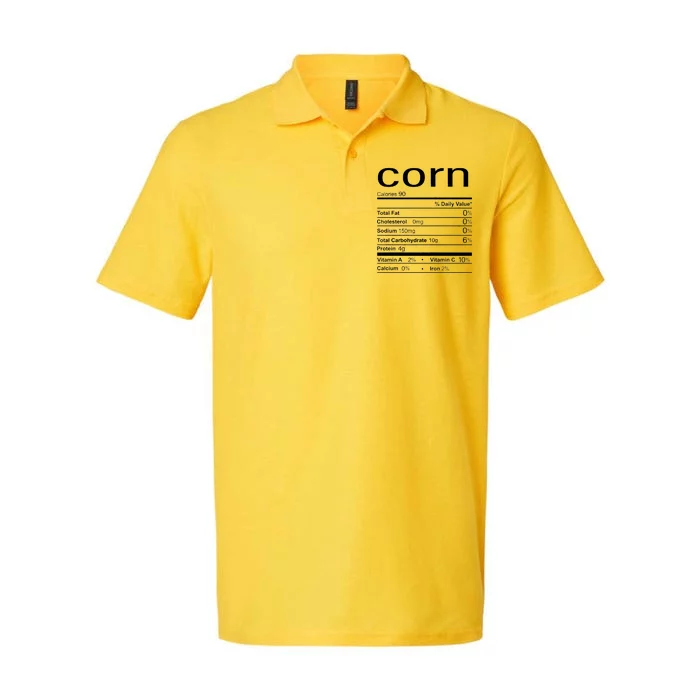 Corn Nutritional Facts Funny Thanksgiving Softstyle Adult Sport Polo