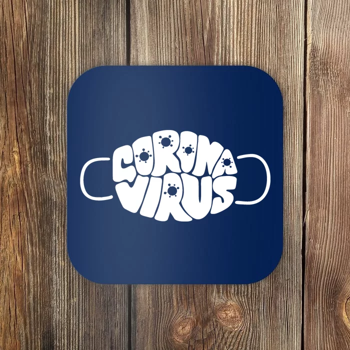 Corona Virus Face Mask Coaster