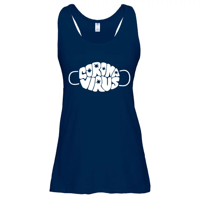 Corona Virus Face Mask Ladies Essential Flowy Tank