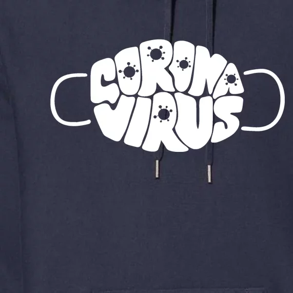 Corona Virus Face Mask Premium Hoodie