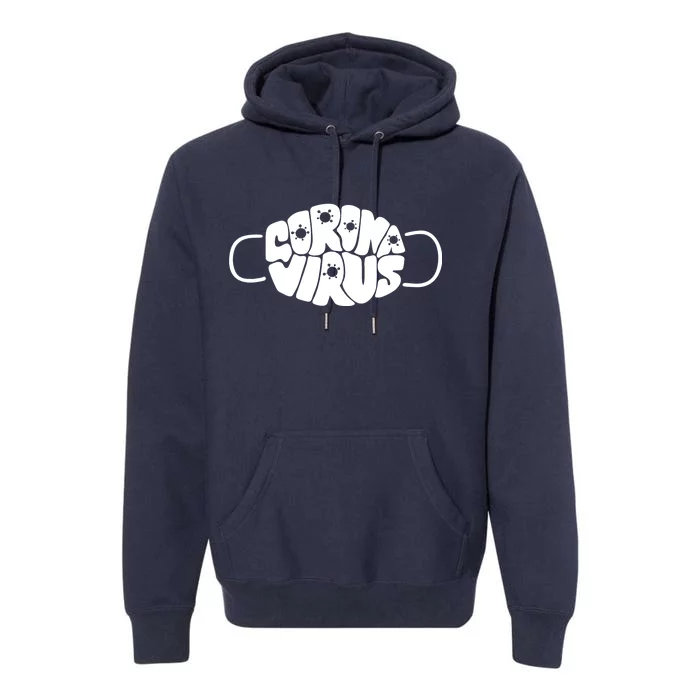 Corona Virus Face Mask Premium Hoodie