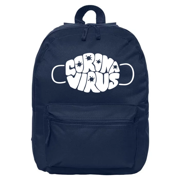 Corona Virus Face Mask 16 in Basic Backpack