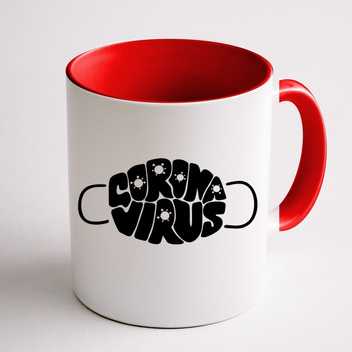 Corona Virus Face Mask Front & Back Coffee Mug