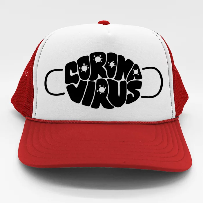 Corona Virus Face Mask Trucker Hat