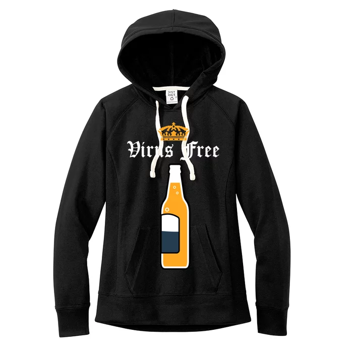 Corona Virus Free Women's Fleece Hoodie