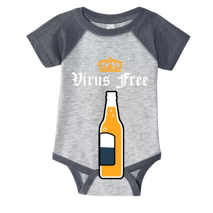 Corona Virus Free Infant Baby Jersey Bodysuit