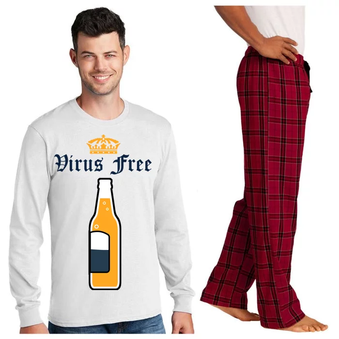 Corona Virus Free Long Sleeve Pajama Set