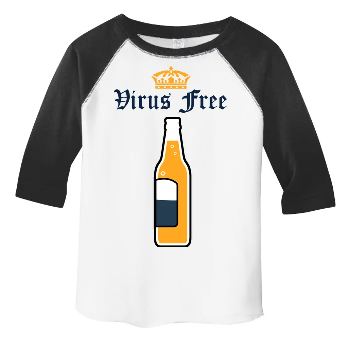 Corona Virus Free Toddler Fine Jersey T-Shirt