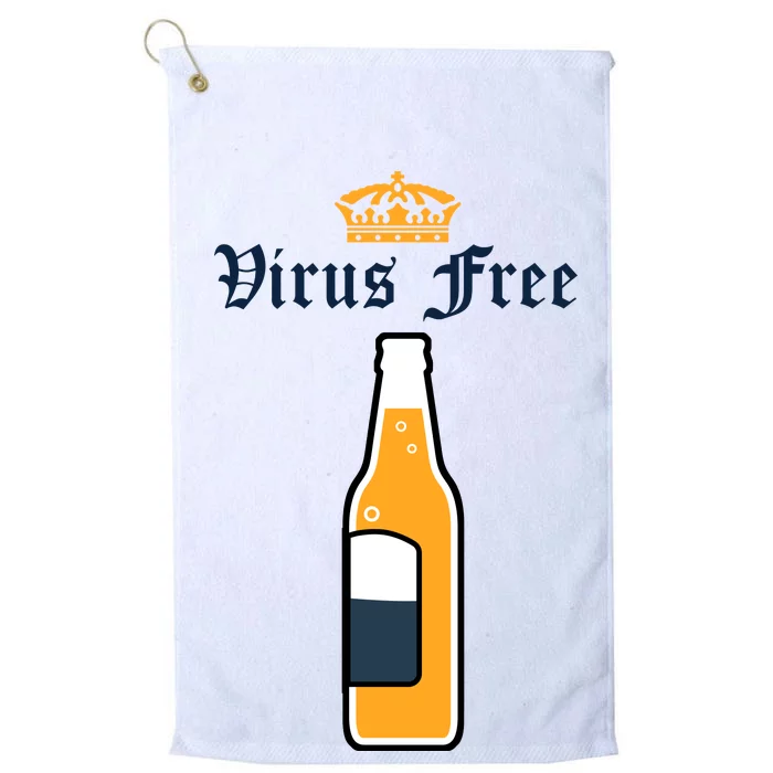 Corona Virus Free Platinum Collection Golf Towel