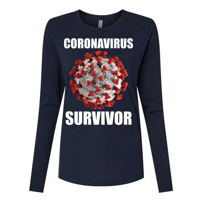 Coronapocalpse Survivor Womens Cotton Relaxed Long Sleeve T-Shirt