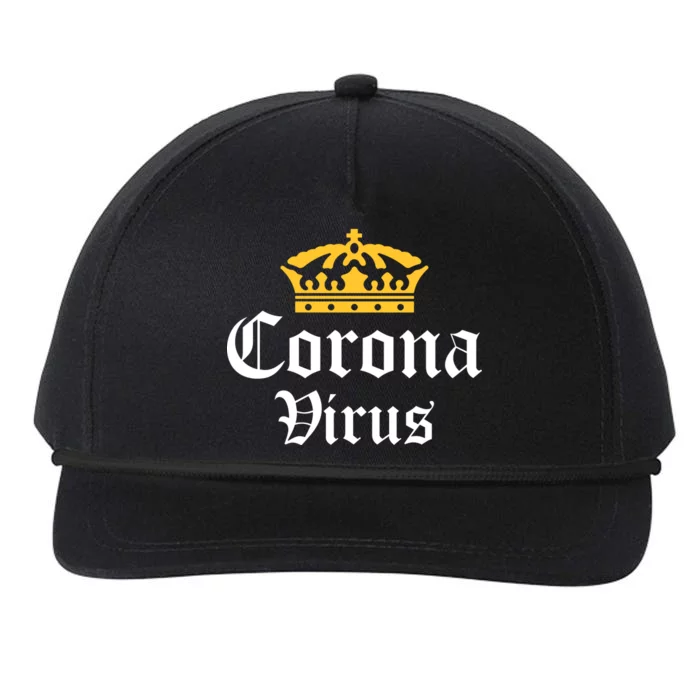 CoronaVirus Crown Logo Snapback Five-Panel Rope Hat