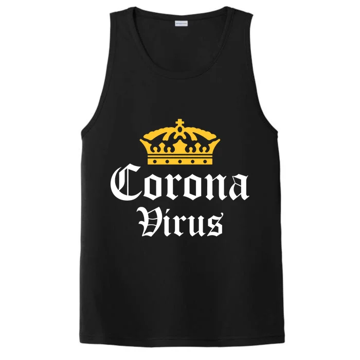 CoronaVirus Crown Logo Performance Tank