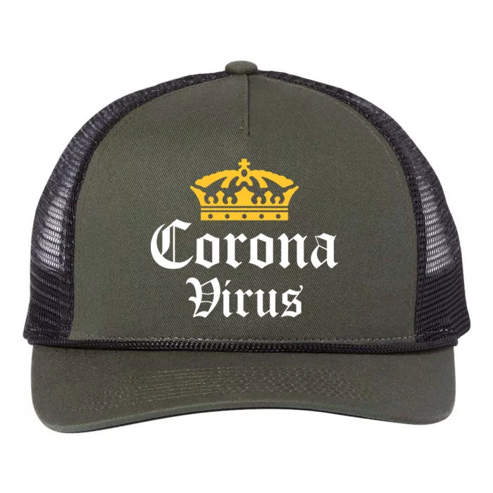 CoronaVirus Crown Logo Retro Rope Trucker Hat Cap