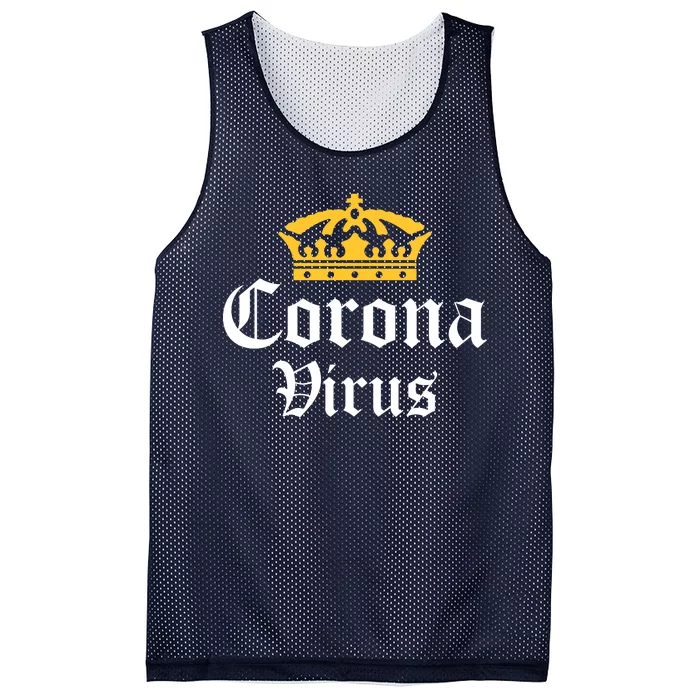 CoronaVirus Crown Logo Mesh Reversible Basketball Jersey Tank