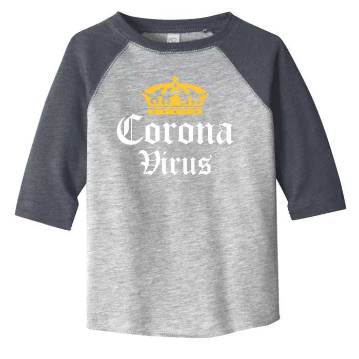 CoronaVirus Crown Logo Toddler Fine Jersey T-Shirt