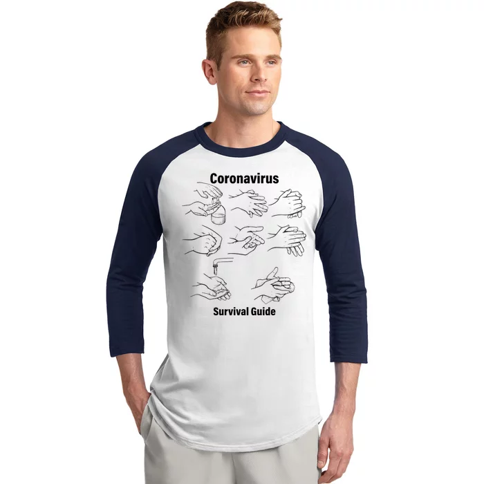 Coronavirus Survival Guide Baseball Sleeve Shirt