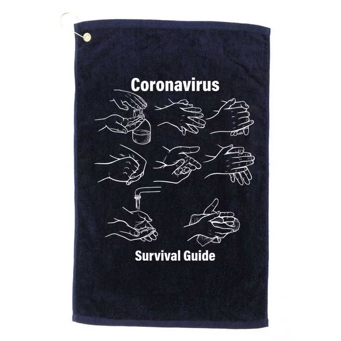 Coronavirus Survival Guide Platinum Collection Golf Towel