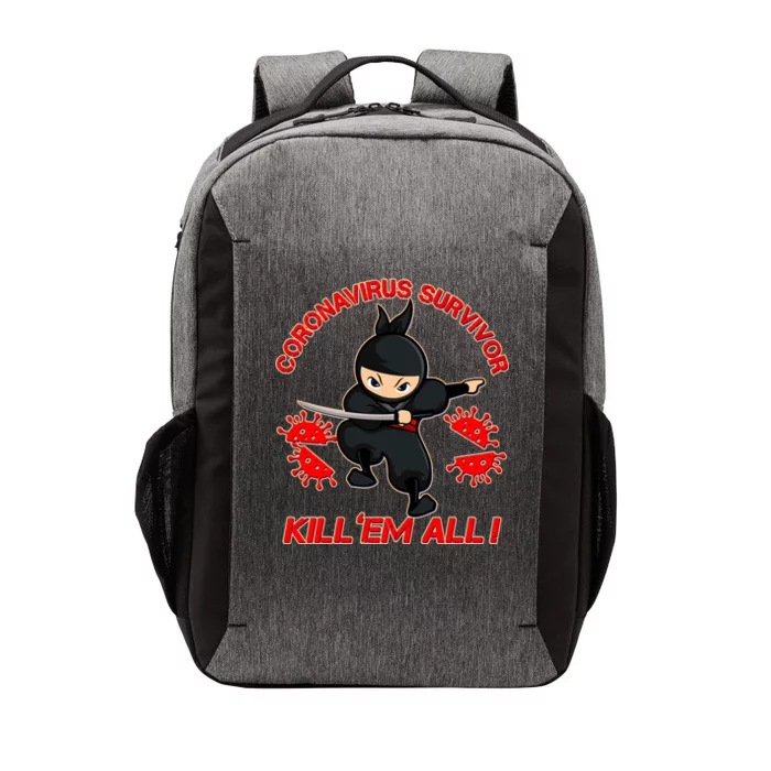 Coronavirus Survivor Ninja Kill Em' All Vector Backpack