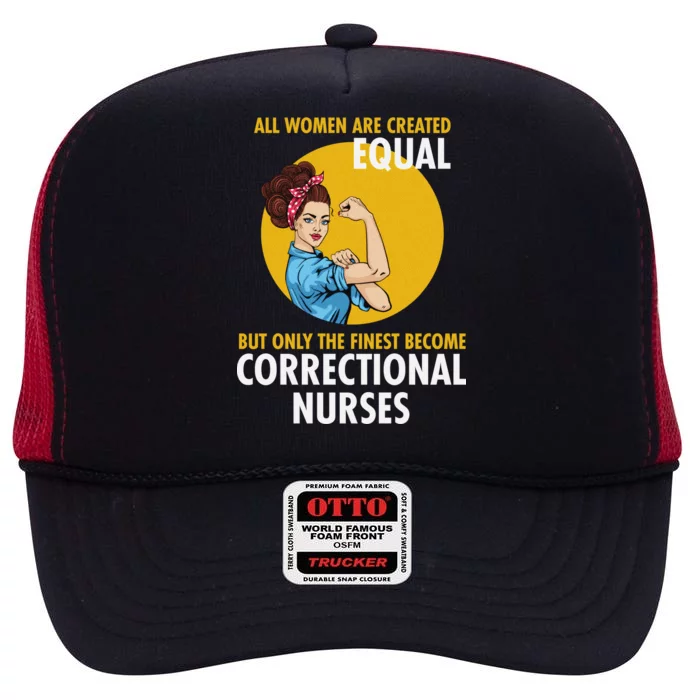 Correctional Nurse High Crown Mesh Trucker Hat