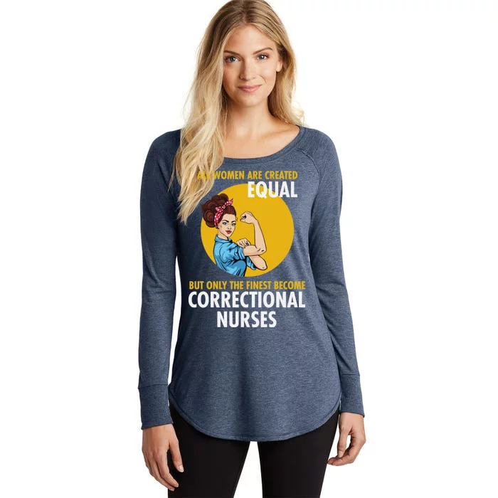 Correctional Nurse Women's Perfect Tri Tunic Long Sleeve Shirt