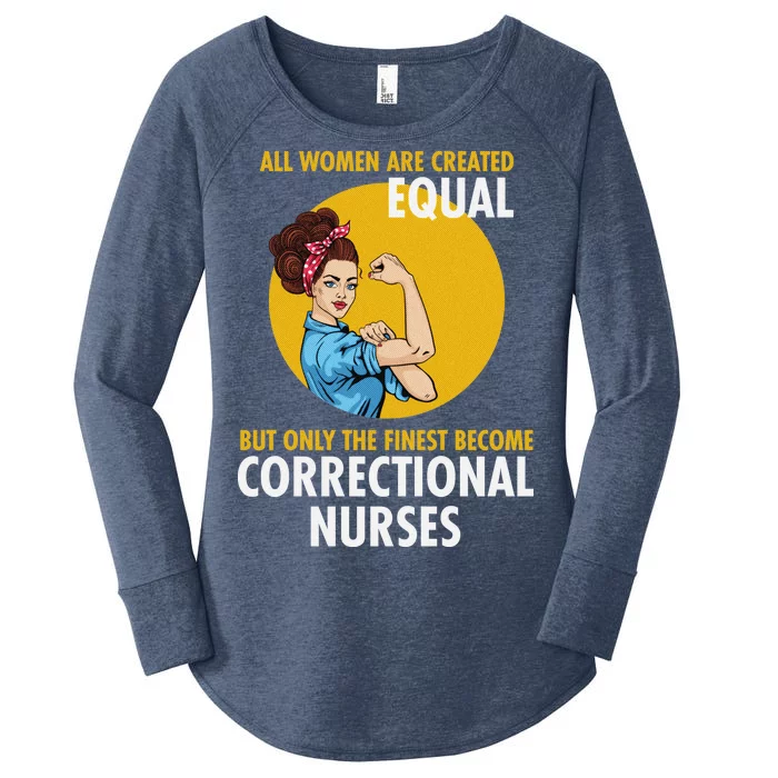 Correctional Nurse Women's Perfect Tri Tunic Long Sleeve Shirt