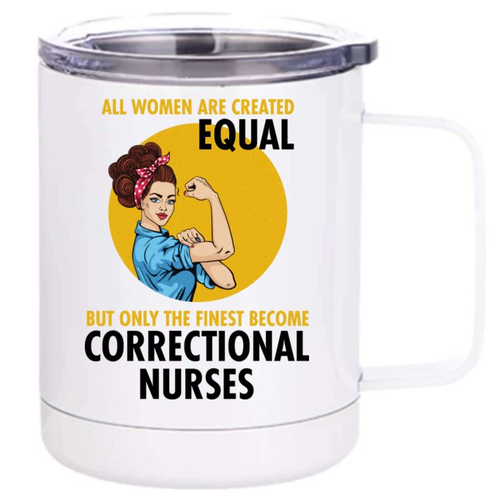 Correctional Nurse Front & Back 12oz Stainless Steel Tumbler Cup