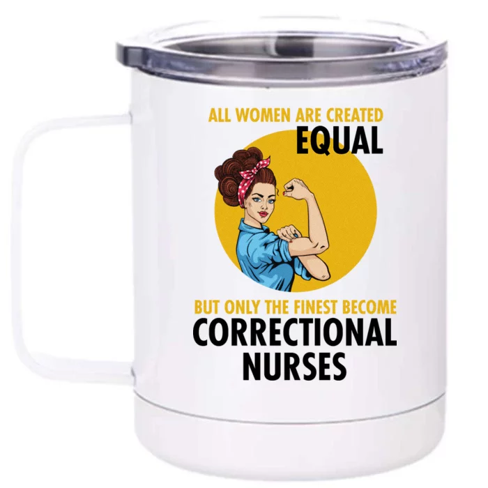 Correctional Nurse Front & Back 12oz Stainless Steel Tumbler Cup