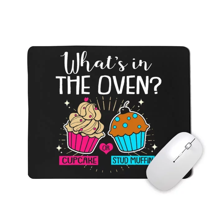 Cupcake Or Stud Muffin Gender Reveal Mousepad