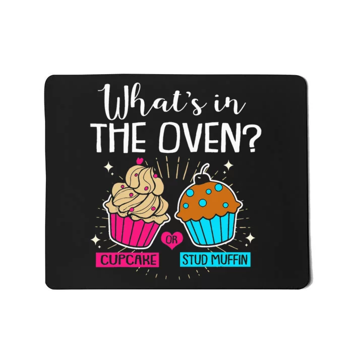 Cupcake Or Stud Muffin Gender Reveal Mousepad