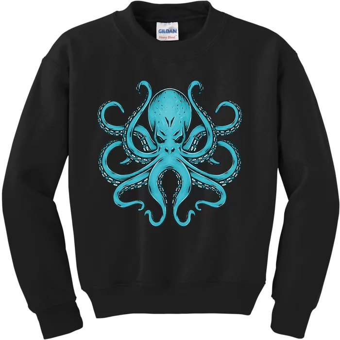 Cool Octopus Stuff Men Women Kraken Kids Octopus Kids Sweatshirt