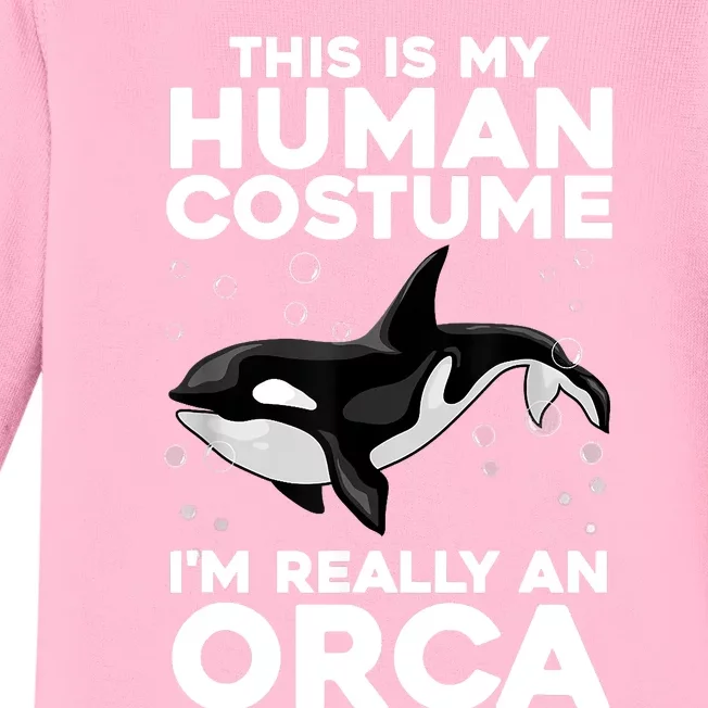 Cool Orca Sea Ocean Animal Orca Lover Baby Long Sleeve Bodysuit