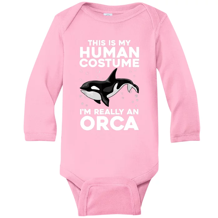 Cool Orca Sea Ocean Animal Orca Lover Baby Long Sleeve Bodysuit