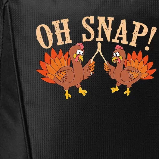 Cool Oh Snap! Funny Turkey With Wishbone Thanksgiving City Backpack