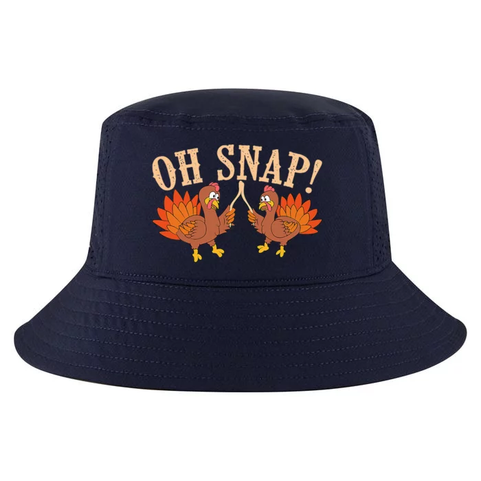 Cool Oh Snap! Funny Turkey With Wishbone Thanksgiving Cool Comfort Performance Bucket Hat