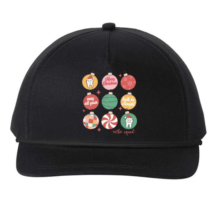 Christmas Orthodontic Squad Orthodontic Team Ortho Squad Gift Snapback Five-Panel Rope Hat