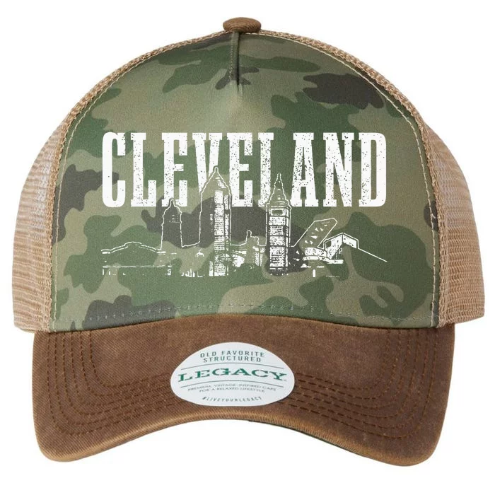 Cleveland Ohio Skyline Pride Vintage Cleveland Legacy Tie Dye Trucker Hat