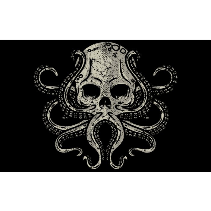 Creepy Octopus Skull Sea Monster Kraken Scuba Diver Goth Bumper Sticker