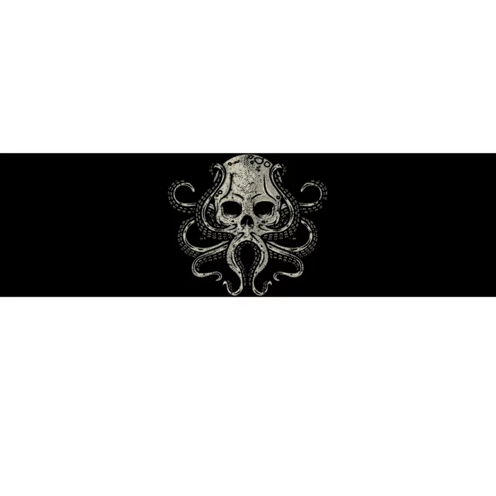 Creepy Octopus Skull Sea Monster Kraken Scuba Diver Goth Bumper Sticker