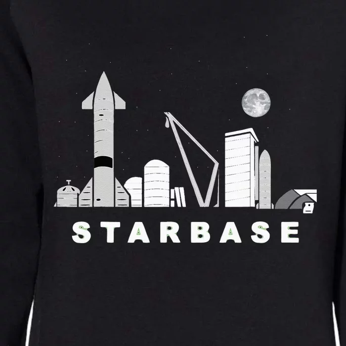 CITY OF STARBASE TEXAS STARSHIP Womens California Wash Sweatshirt