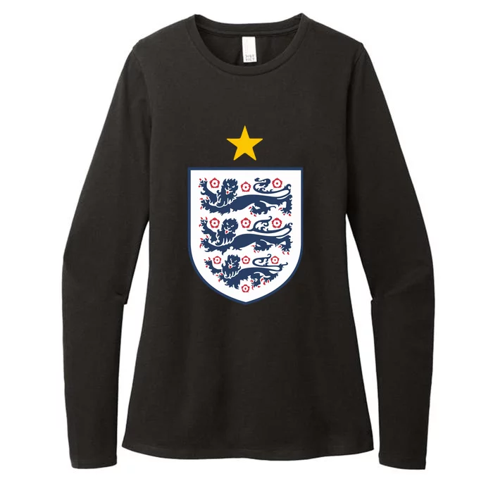 Cool One Star England Flag Womens CVC Long Sleeve Shirt