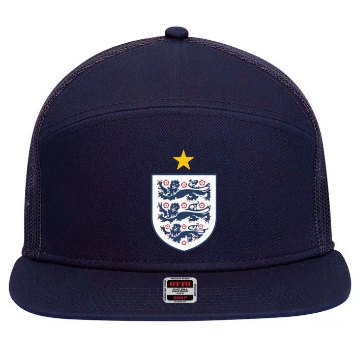 Cool One Star England Flag 7 Panel Mesh Trucker Snapback Hat