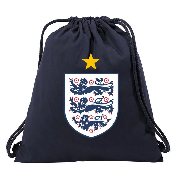 Cool One Star England Flag Drawstring Bag